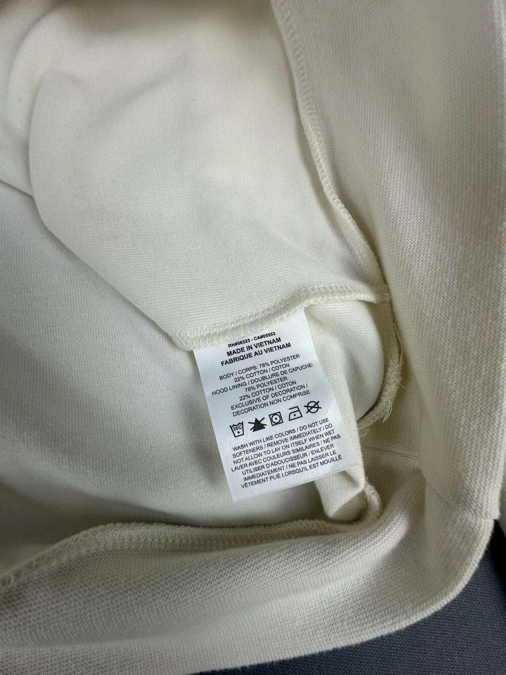 Nike Dri-Fit Mini Swoosh Cream Pullover Hoodie Men's Size Medium - Picture 7 of 13